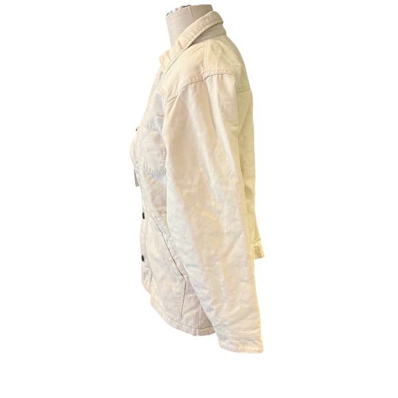 Alpine Design Women’s XS Quilted Chore Coat Natural Khaki Organic Cotton - Picture 2 of 13